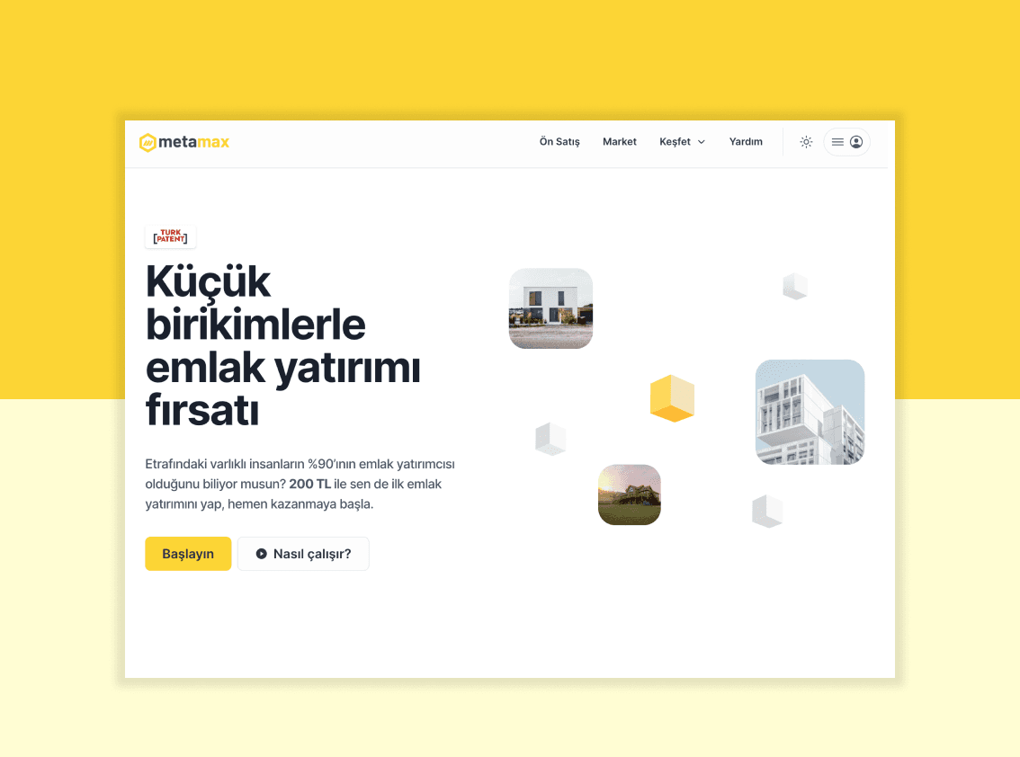 Metamax Landing Clone